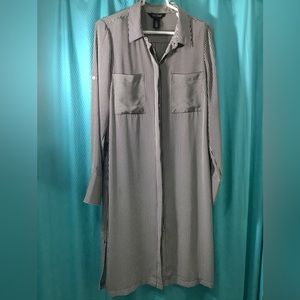 Long button down shirt-dress from White House Black Market.